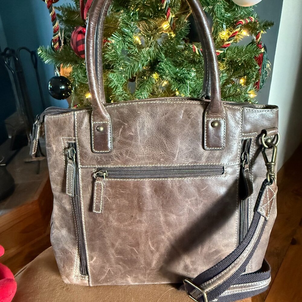 Brown Concealed Carry RFID Tote Bag (New Without Tags)